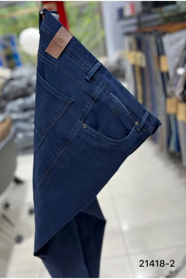 ERKEK ÜSTTEN CEPLİ PAMUKLU SLİM FİT JEANS