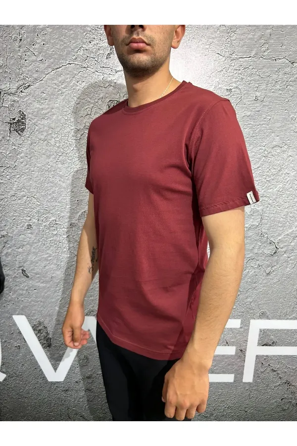 T-shirt Basic Bisiklet Yakalı