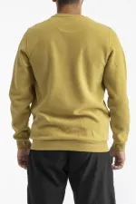 Erkek Sıfır Yaka Kadife Kumaş Sweatshirt