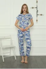 Moda Çizgi Kadın Penye Pijama Takım 4154