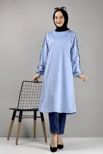 Moda Çizgi Desenli Tunik