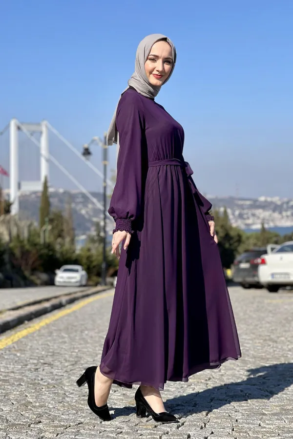 Moda Çizgi Tesettür Elbise