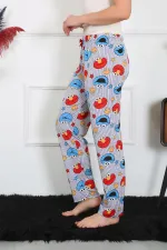 Moda Çizgi Kadın Pamuklu Tek Alt Pijama 27516