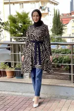 Moda Çizgi Desenli Tunik