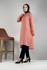 Moda Çizgi Desenli Tunik