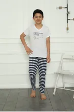 Moda Çizgi Erkek Çocuk Penye Pijama Takım 20390