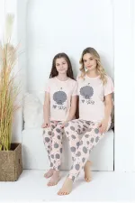 Moda Çizgi Anne Kız Aile I Love Yoga Pijama Takım Ayrı Ayrı Satılır 50101