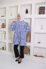 Moda Çizgi Desenli Tunik