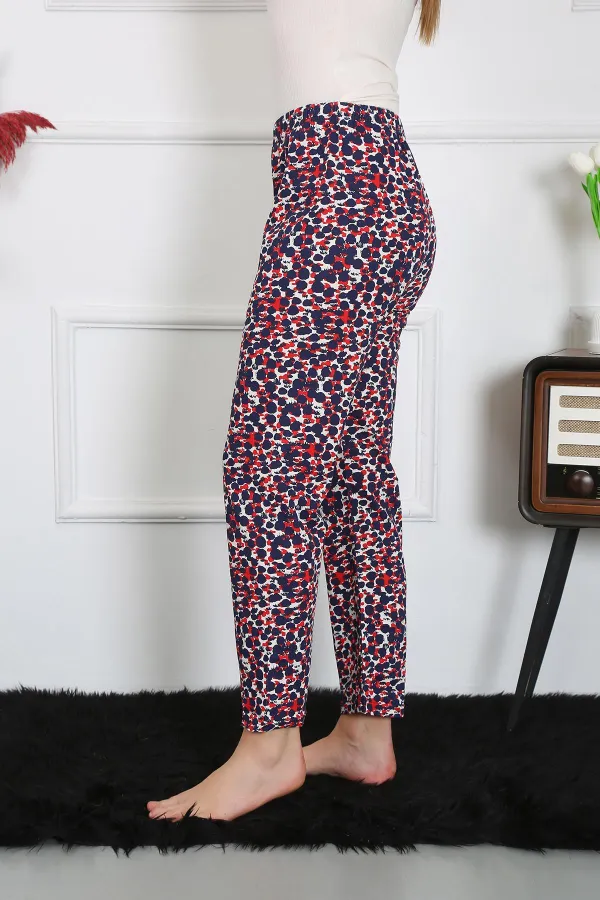 Moda Çizgi Kadın Pamuklu Tek Alt Pijama 27518