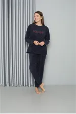 Moda Çizgi Welsoft Polar Kadın Pijama Takımı 8517