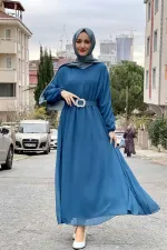 Moda Çizgi Tesettür Elbise