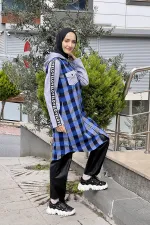 Moda Çizgi Desenli Tunik