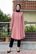 Moda Çizgi Desenli Tunik