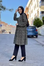 Moda Çizgi Desenli Tunik