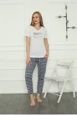 Moda Çizgi Kadın Penye Pijama Takım 4160