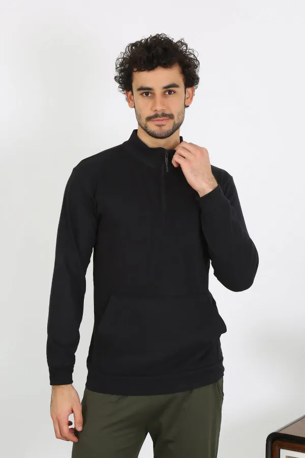 moda çizgi Erkek 3 İplik Penye Sweatshirt 6850