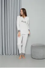 Moda Çizgi Welsoft Polar Kadın Pijama Takımı 8515