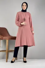 Moda Çizgi Desenli Tunik