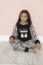 moda çizgi WelSoft Polar Çocuk Pijama Takımı 20243Y