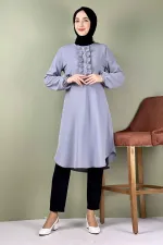 Moda Çizgi Desenli Tunik