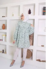 Moda Çizgi Desenli Tunik