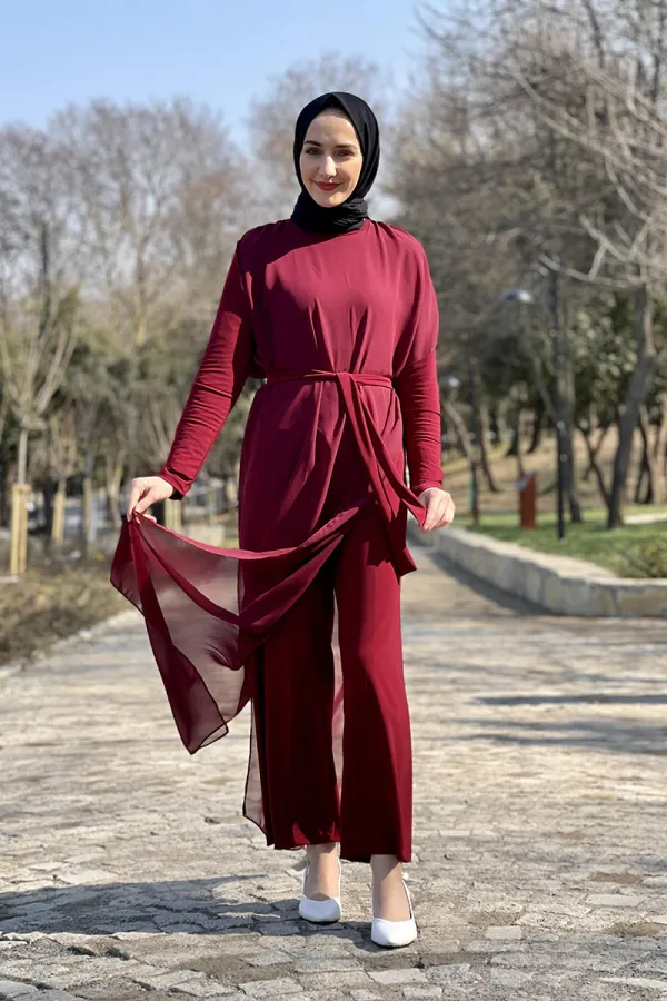 Moda Çizgi Tesettür Elbise