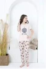 Moda Çizgi Anne Kız Aile I Love Yoga Pijama Takım Ayrı Ayrı Satılır 50101