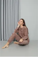 Moda Çizgi Welsoft Polar Kadın Pijama Takımı 8519