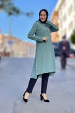 Moda Çizgi Desenli Tunik