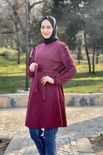 Moda Çizgi Desenli Tunik