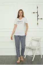 Moda Çizgi Kadın Penye Pijama Takım 4160