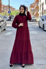 Moda Çizgi Tesettür Elbise