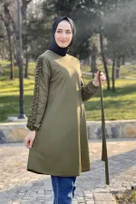 Moda Çizgi Desenli Tunik