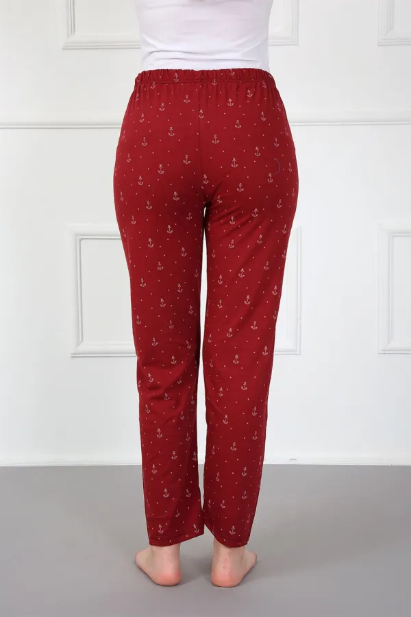 Moda Çizgi Kadın Pamuklu Alt Pijama 27442