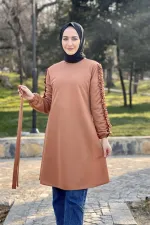 Moda Çizgi Desenli Tunik