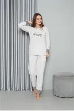 Moda Çizgi Welsoft Polar Kadın Pijama Takımı 8515