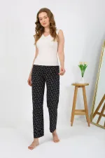 Moda Çizgi Kadın Penye Desenli Tek Alt Pijama 27528