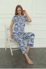 Moda Çizgi Kadın Penye Pijama Takım 4154