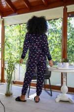 Moda Çizgi Welsoft Polar Kadın Pijama Takımı 8505