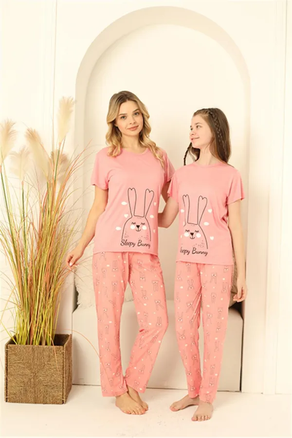 Moda Çizgi Anne Kız Aile Pijama Takım Ayrı Ayrı Satılır 50100