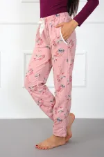 Moda Çizgi Bayan Welsoft Polar Tek Alt Pijama 210044