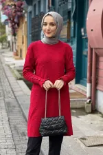 Moda Çizgi Triko Tunik