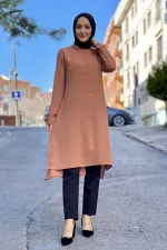 Moda Çizgi Desenli Tunik