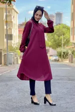 Moda Çizgi Desenli Tunik