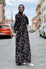 Moda Çizgi Tesettür Elbise