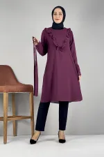 Moda Çizgi Desenli Tunik