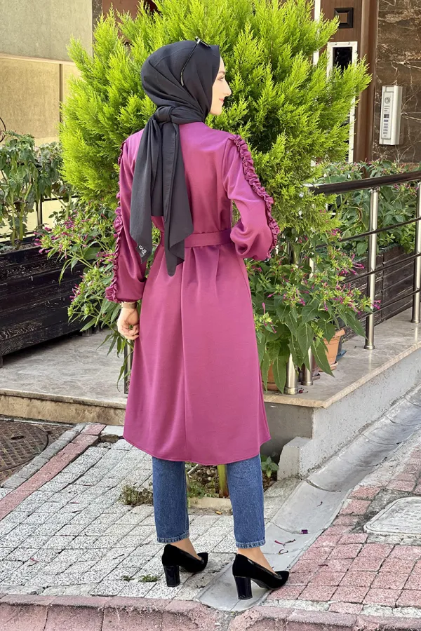 Moda Çizgi Desenli Tunik