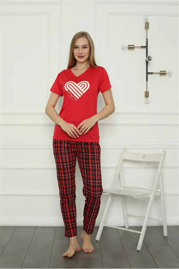 Moda Çizgi Aile Penye Pijama Takım (anne - kız ) 50114 Ayrı Ayrı Satılır . Fiyatları Farklıdır