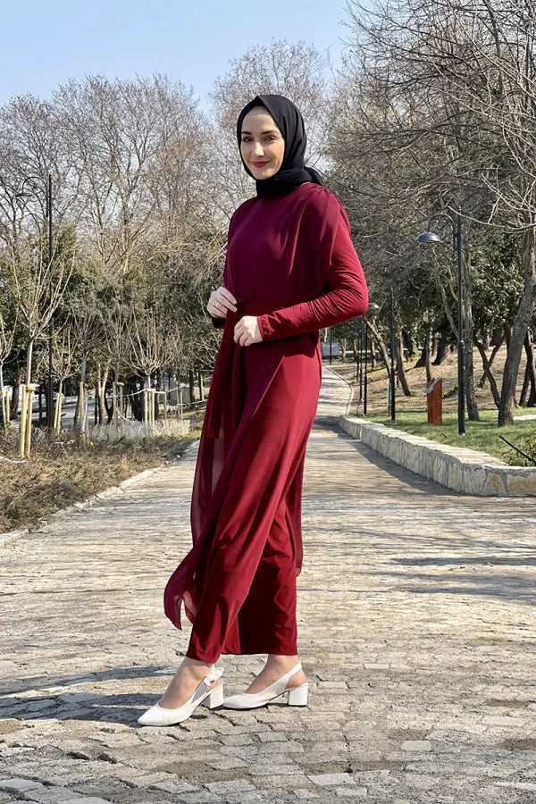 Moda Çizgi Tesettür Elbise