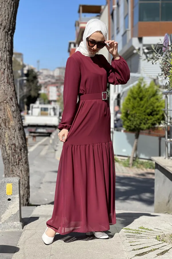 Moda Çizgi Tesettür Elbise